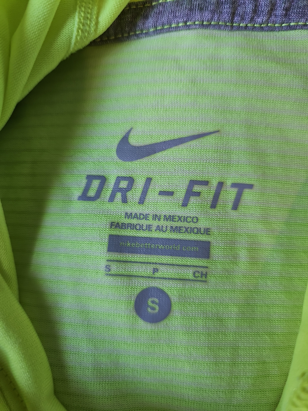 Nike Neon Yellow Performance Hooded Long Sleeve Top - Picture 6 of 7